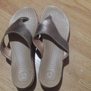 Croc sandals
